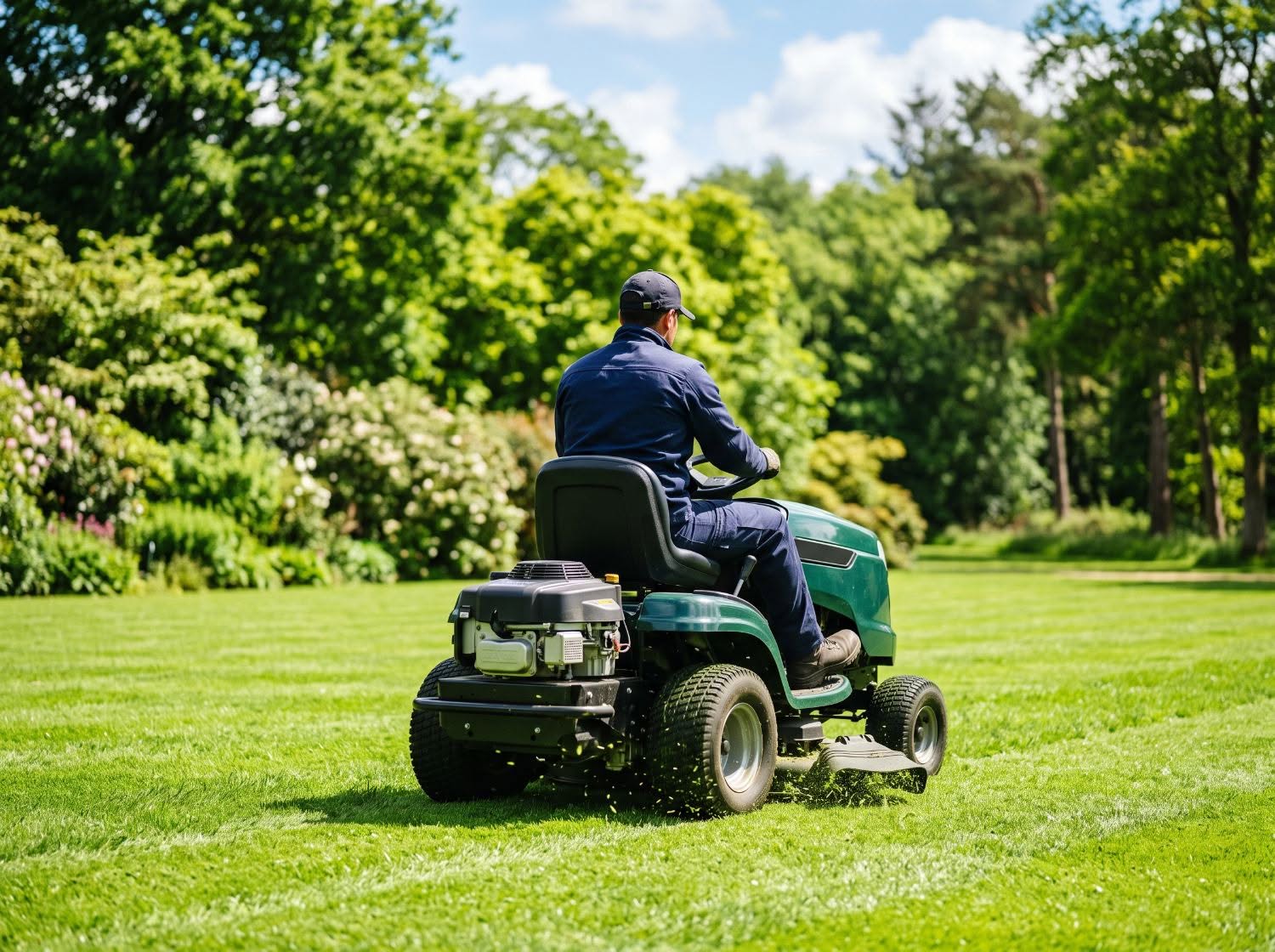 Grünanlagenpflege im Garten